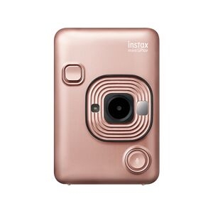 Fujifilm Instax Mini Liplay Fotocamera Blush Oro Fotocamera Con Immagini Morbide Set Top