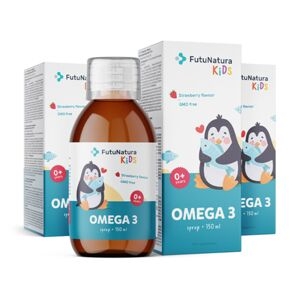 Futunatura Kids 3x Omega 3 – Sciroppo Per Bambini, Totale 450 Ml