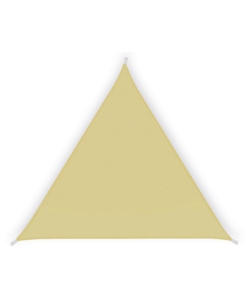 garden friend tenda vela da esterno triangolare ombreggiante in poliestere colore beige, 5x5x5 metri uomo