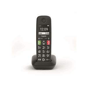 Gigaset E290 Téléphone Analog/dect Identification De L'appelant Noir