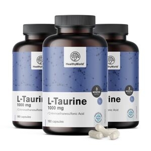 Healthyworld 3x L-taurina 1000 Mg, Totale 540 Capsule