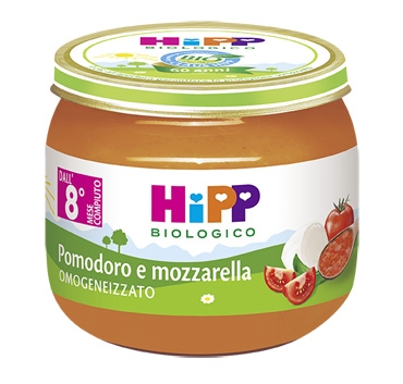 hipp bio hipp bio omogeneizzato sugo pomodoro mozzarella 2x80 g