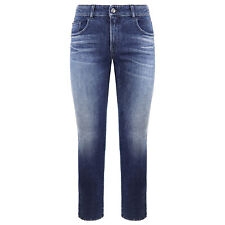 Jeans A Righe Blu Emporio Armani Vestibilità Regolare Effetto Invecchiato 6z2j13 2d1uz 0941