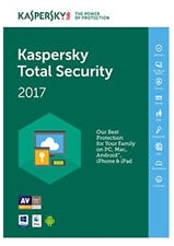 Kaspersky Lab Total Security 2017, 1u, 1y Licenza Completa 1 Licenza/e 1 Anno/i