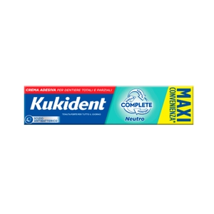 Kukident Creme Adesive Per Dentiera Complete Plus Neutro (6 Tubi Da 65 G)