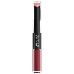 L'oréal Paris - Infaillible 2-step Lipstick Rossetti 5.7 G Rosso Scuro Unisex
