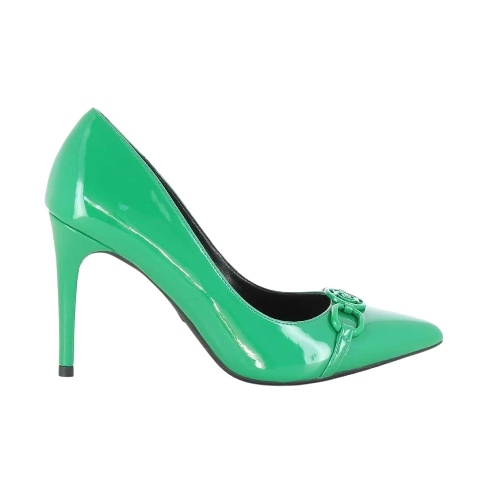 liu jo , scarpe con tacco in tessuto verde green, , taglia: 36 eu donna