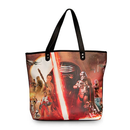 loungefly star wars the force awakens movie poster tote bag uomo