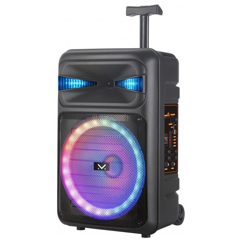 Majestic Fire T5 Party Speaker Trolley Ricaricabile Bluetooth Con Luci Led E Mic