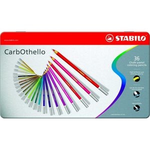 Matita Colorata Premium - Stabilo Carbothello - Scatola In Metallo Da 36 - Color