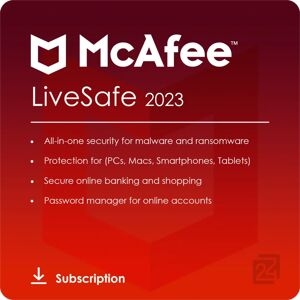 Mcafee Livesafe 2024 - Dispositivi Illimitati / 1 Anno