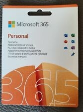 Microsoft M365 Personal Italian Subscription P10 Eurozone 1 License Medialess 1 