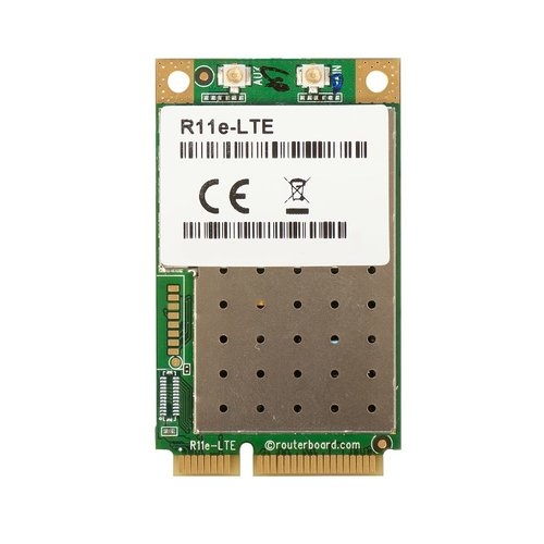 Mikrotik 2g/3g/4g/lte Minipci-e Card With 2 X U.fl Connectors For Bands 1/2/3/5/
