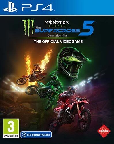 milestone videogioco monster energy supercross 5 per playstation 4 metallico uomo