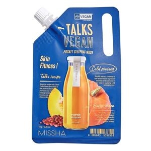 Missha - Talks Vegan Squeeze Pocket Sleeping Mask Skin Fitness Maschera Idratante 10 G Unisex