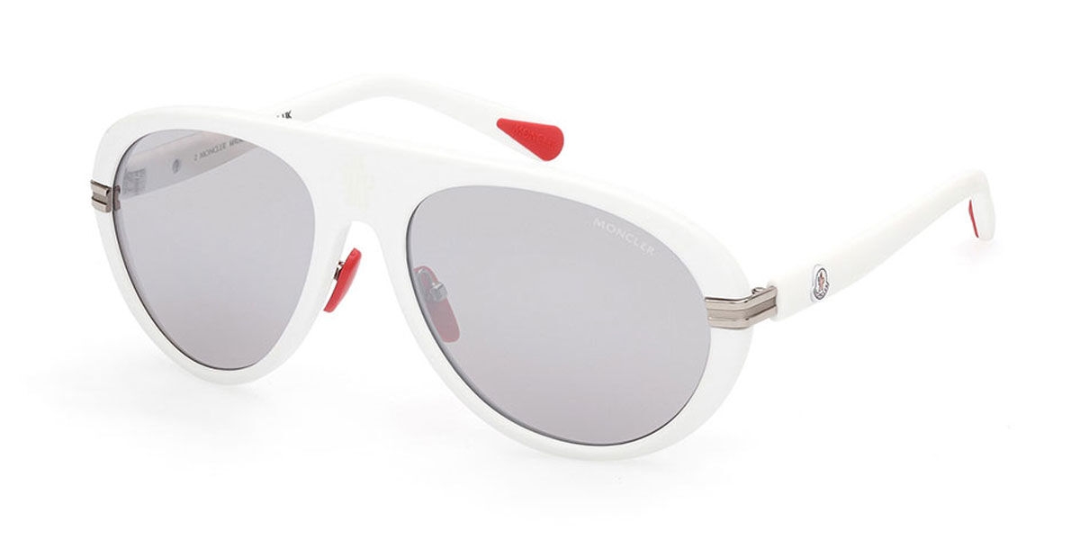 moncler occhiali da sole ml0240 navigaze cod. colore 21c uomo pilot bianco donna
