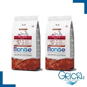 Monge Cane Mini Adult Agnello Con Riso E Patate - 2+ Sacchi