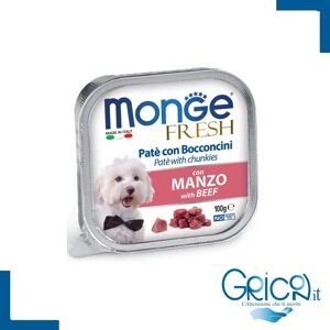 Monge Cibo Per Cani Patè Di Manzo Fresh Vaschetta 100gr - 32 Pz