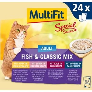 Multifit Sauce Cat Busta Multipack 24x100g Pesce E Mix Carne