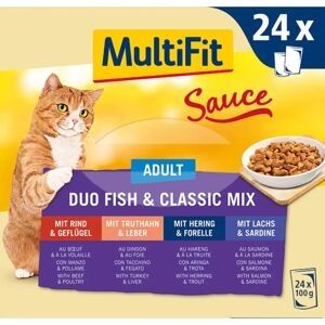 Multifit Sauce Cat Busta Multipack 24x100g Mix Pesce E Carne