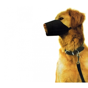 museruola regolabile in nylon nobleza lavabile per sicurezza muzzle dog c19xl12cm