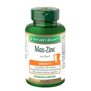 Nature's Bounty Max-zinc Integratore Difese Immunitarie 100 Tavolette