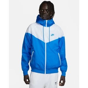 Nike Giacca Con Cappuccio Sportswear Heritage Essentials Blu Reale E Bianco Uomo Da0001-406 M