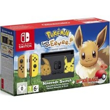 Nintendo Switch Console: Pikachu & Eevee Ed + Pokemon: Let’s Go! + PokÈball New 
