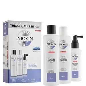 Nioxin Nioxin Kit Sistema 5 300 Ml Shampoo + 300 Ml Balsamo + 100 Ml Trattamento Specifico