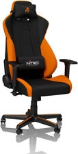 nitro concepts s300 - sedia gaming - nero / arancione metallico donna