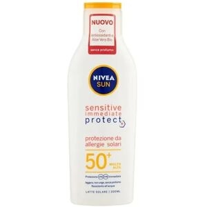 Nivea Sun Sensitive Immediate Protect Latte Solare Spf 50+ Protezione Molto Alta 200 Ml