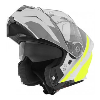 nox n960 split - casco modulare nardo gray/fluo yellow