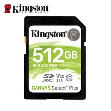 Nuova Scheda Di Memoria Sd Kingston 512 Gb Canvas Select Plus C10 Uhs-i U1