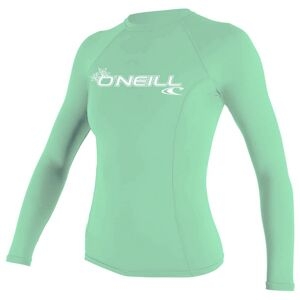 O'neill Women's Basic L/s Rash Guard - Maglia A Compressione - Donna Light Green L