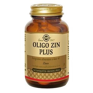 Oligo Zin Plus Integratore Alimentare 50 Tavolette Orosolubili Solgar