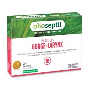 Olioseptil® Pastiglie Per La Gola, Gusto Miele-eucalipto, 24 Pastiglie