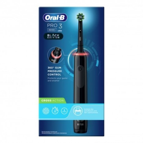 Oral-b Spazzolino Elettrico Ricaricabile Pro 3 3900, Sensore Di Pressione Lumino