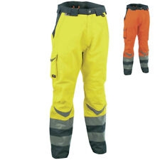 Pantaloni Uomo Da Lavoro Alta Visibilità Cofra Safe Giallo Bande Riflettenti