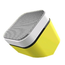 pantone celly speaker fluo, cassa bluetooth con tecnologia bluetooth 5.1 e potenza di uscita di 3w, speaker wireless con raggio di 10m e autonomia fino a 3,5 h, adatta per ambienti chiusi e aperti, giallo nero uomo