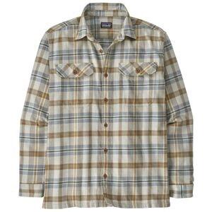 Patagonia Organic Cotton Midweight Fjord Flannel - Camicia Maniche Lunghe - Uomo Light Brown/brown L