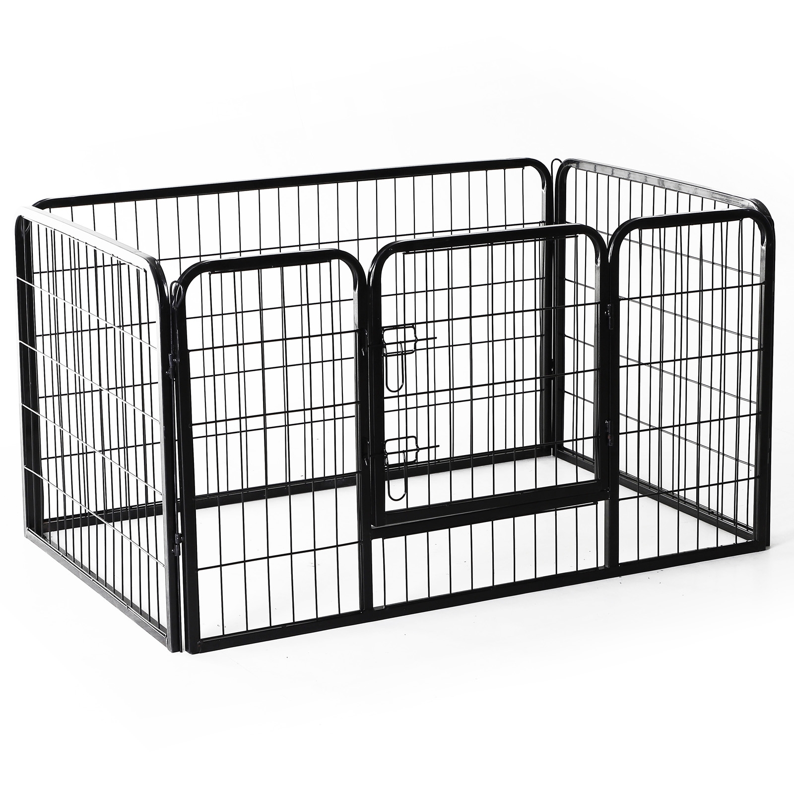 pawhut outsunny - recinto per cuccioli - recinzione per animali - dimensioni: 125x80x70 uomo
