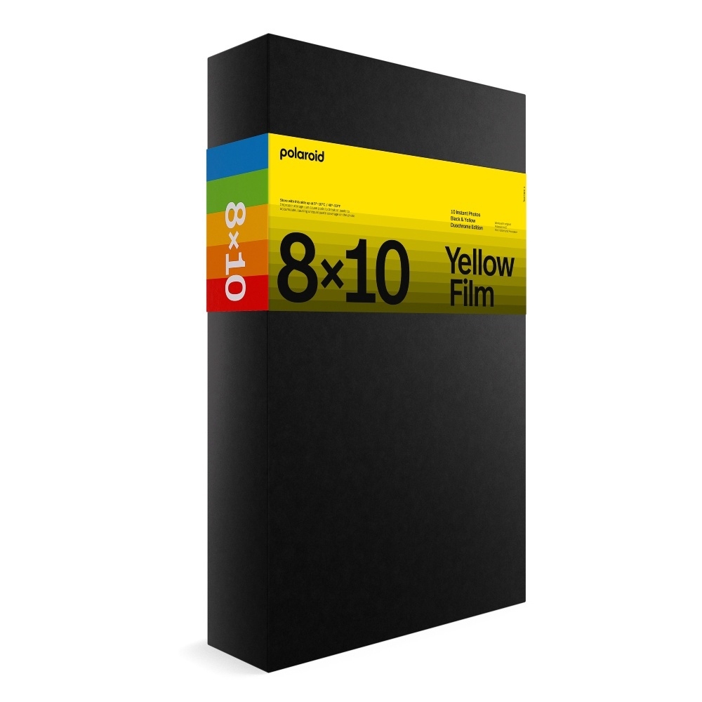 polaroid 8x10 duochrome film black & yellow