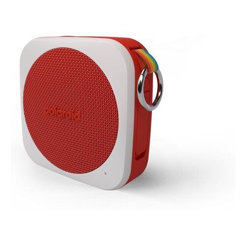 Polaroid P1 Music Player (red) - Super Portable Wireless Bluetooth Speaker Recha
