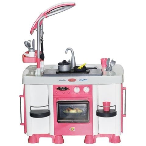polesie wader cucina con lavastoviglie 64x40x87 cm rosa 1450632 metallico donna