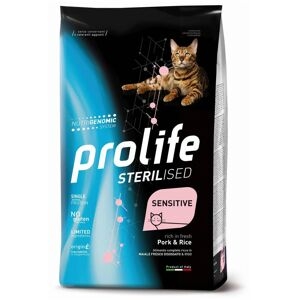 Prolife® Cat Sterilised Sensitive Adult Maiale E Riso Per Gatti 1,5kg