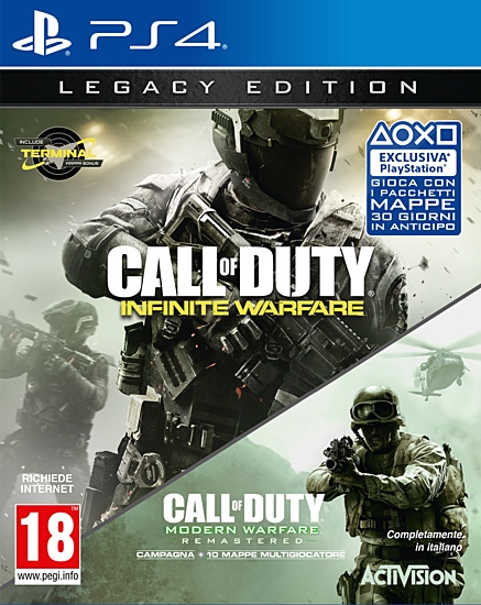 Ps4 Call Of Duty Infinite Warfare Legacy Ed. Ufficiale Italia