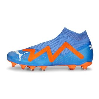 puma future match - scarpe con tacchetti sagomati uomo blue glimmer/puma white/ultra orange
