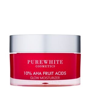 pure white cosmetics 10% aha fruit acids glow idratante donna