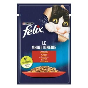 Purina Cat Felix → Ghiottonerie In Gelatina - 85 Gr - Gusti Misti - Gatto Gatti