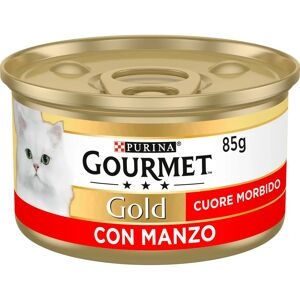 Purina Cat Gourmet Gold → Cuore Morbido - 85 Gr - Gusti Misti - Umido Per Gatto